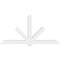 Ekena Millwork Kennewick Architectural Grade PVC Gable Bracket, 96"W x 48"H x 6"D x 6"F, 12/12 Pitch GBP096X48X0606KEN00 - alternate 2